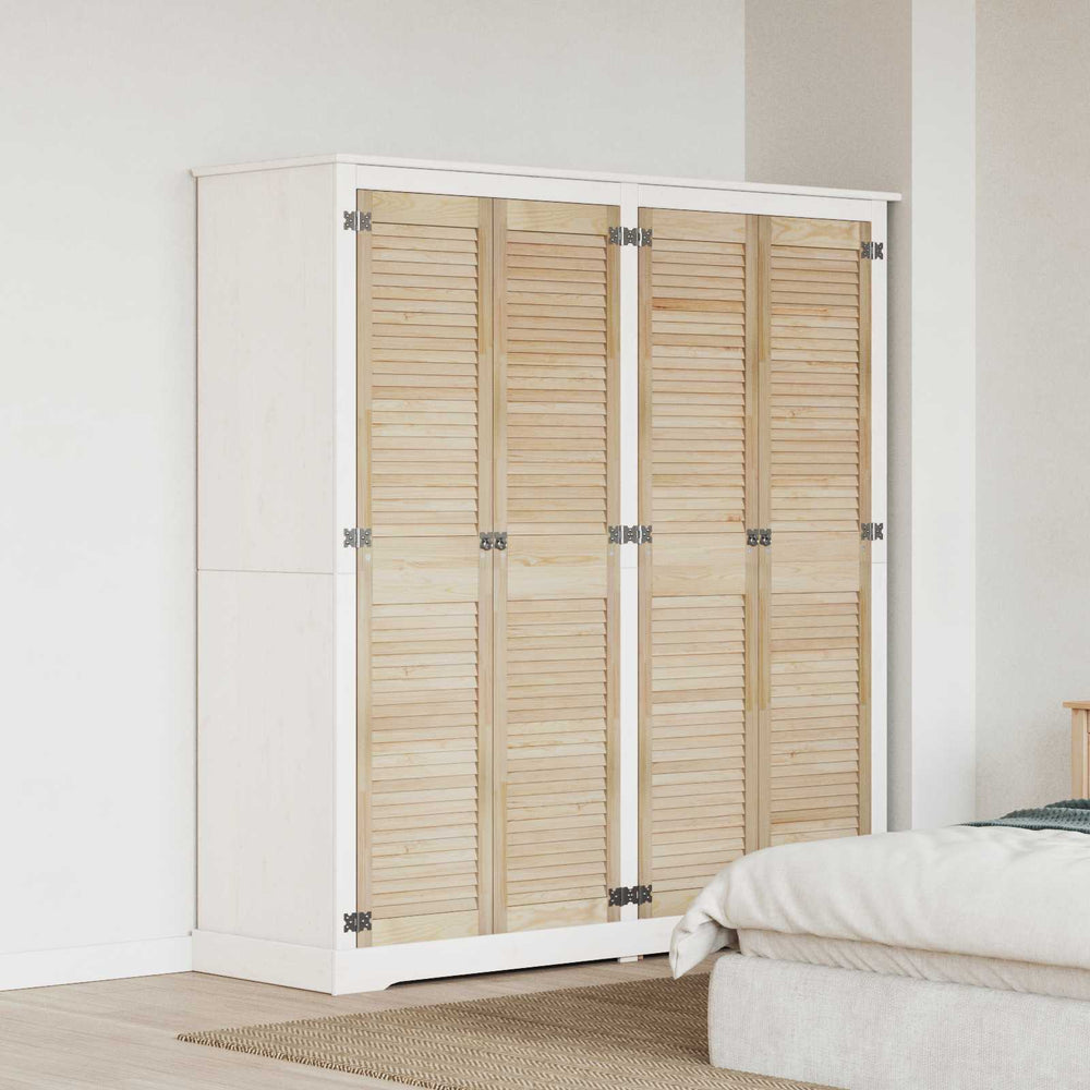 vidaXL Porte d'armoire 4 pcs Naturel 170 x 2,1 x 39,5 cm Bois de pin massif
