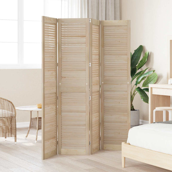 Massivholz Schranktür 4er Set Kiefer Natur