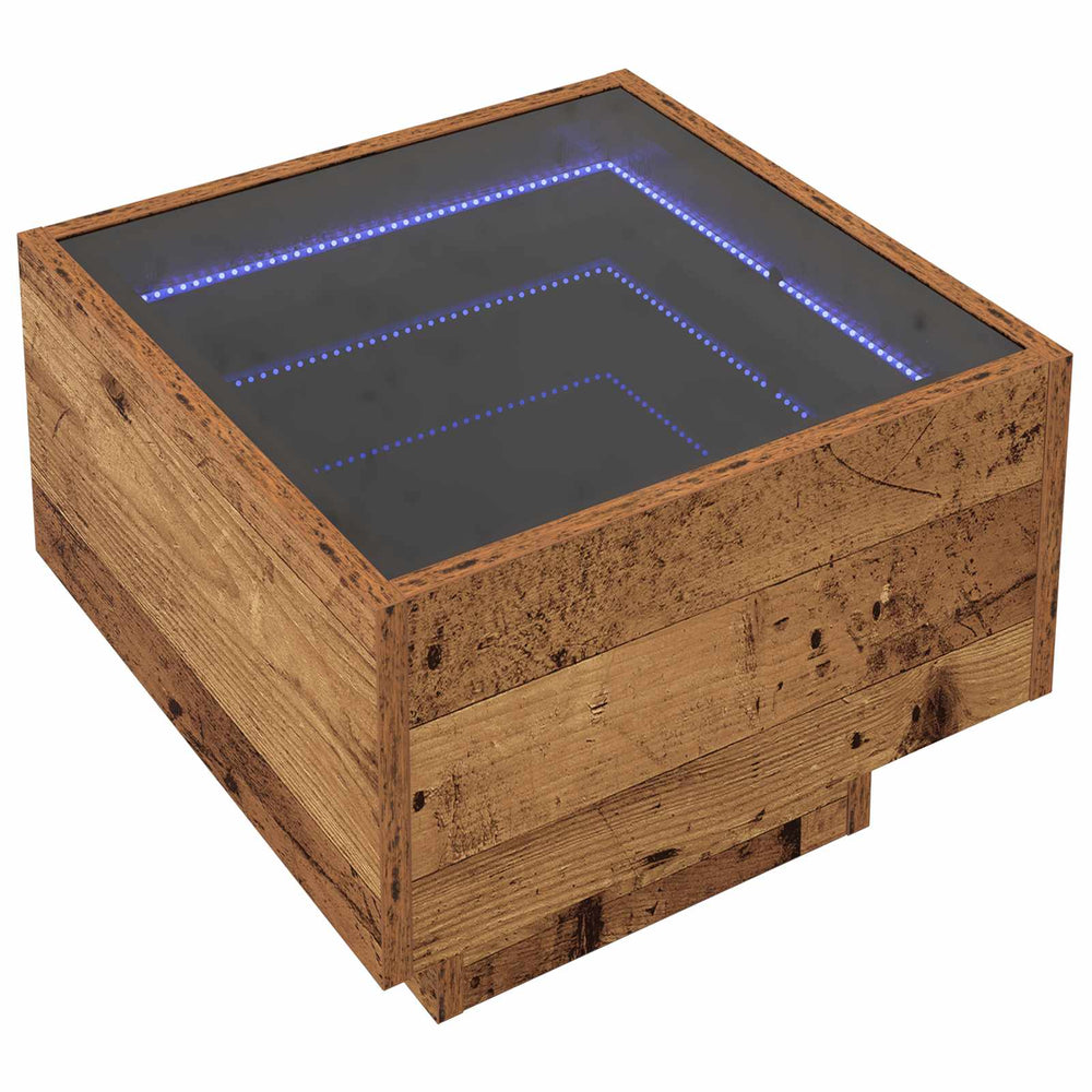 vidaXL Table basse bois de récupération 40 x 40 x 30 cm bois d'ingénierie