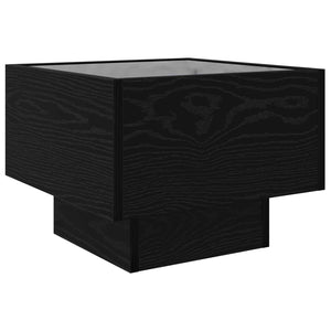 Schwarzer Couchtisch Eichenoptik 40x40 cm