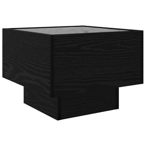 Schwarzer Couchtisch Eichenoptik 40x40 cm