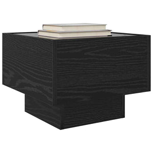 Schwarzer Couchtisch Eichenoptik 40x40 cm