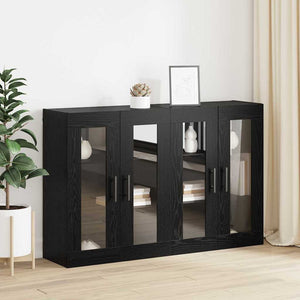 Wandmontierte Schränke, 2er-Set, Eichen-Optik