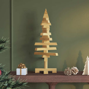 Holz Weihnachtsbaum Braun 60cm