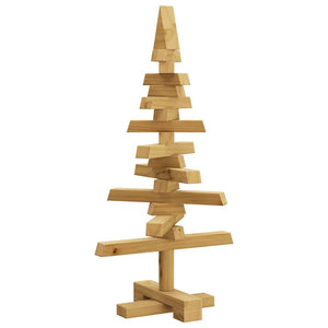 Holz Weihnachtsbaum Braun 60cm