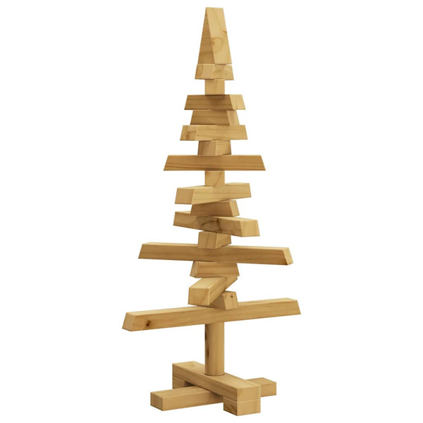 Holz Weihnachtsbaum Braun 60cm