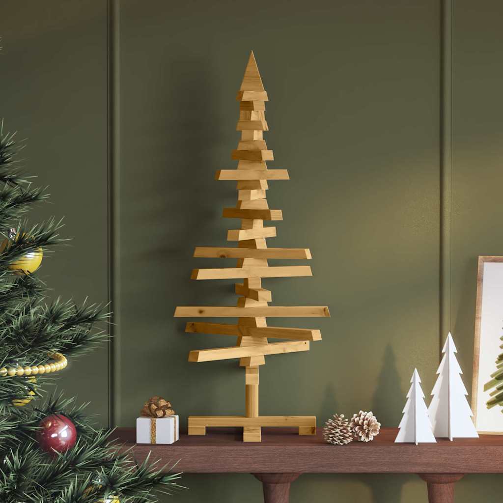 Holz Weihnachtsbaum Braun 90cm