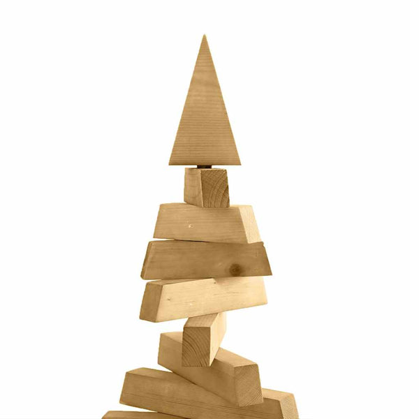 Holz Weihnachtsbaum Braun 120cm mit Ständer