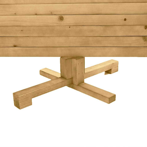 Holz Weihnachtsbaum Braun 120cm mit Ständer
