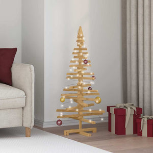 Holz Weihnachtsbaum Braun 120cm mit Ständer