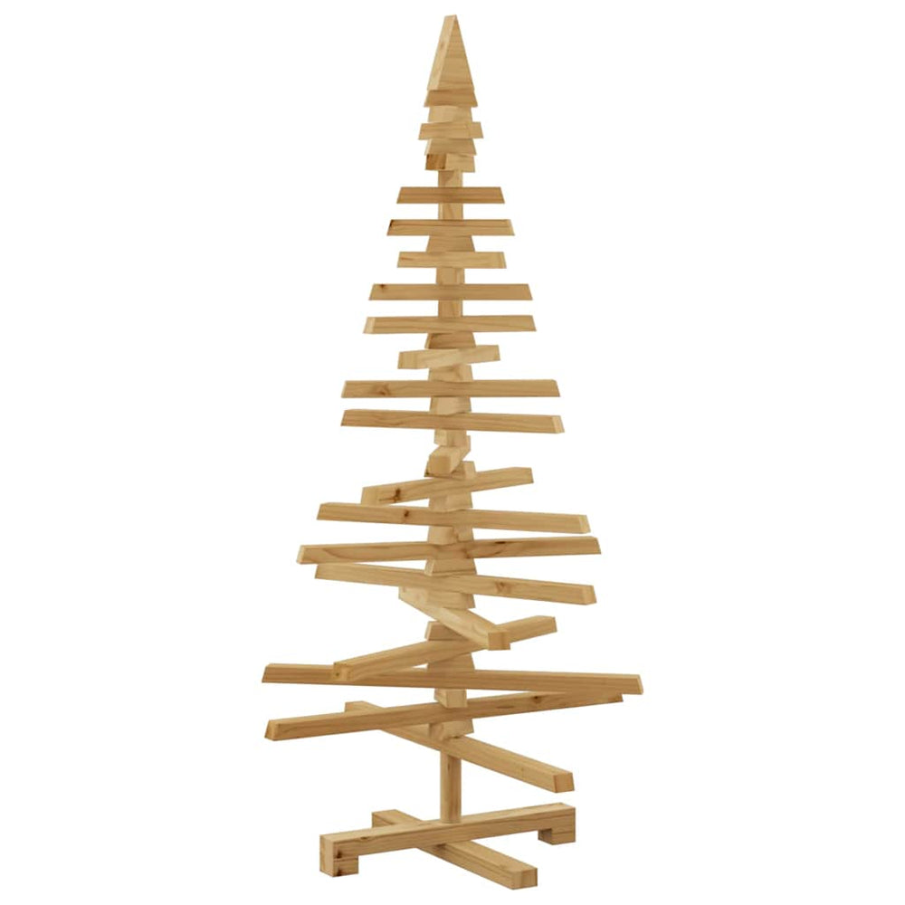 Holz Weihnachtsbaum Braun 120cm mit Ständer