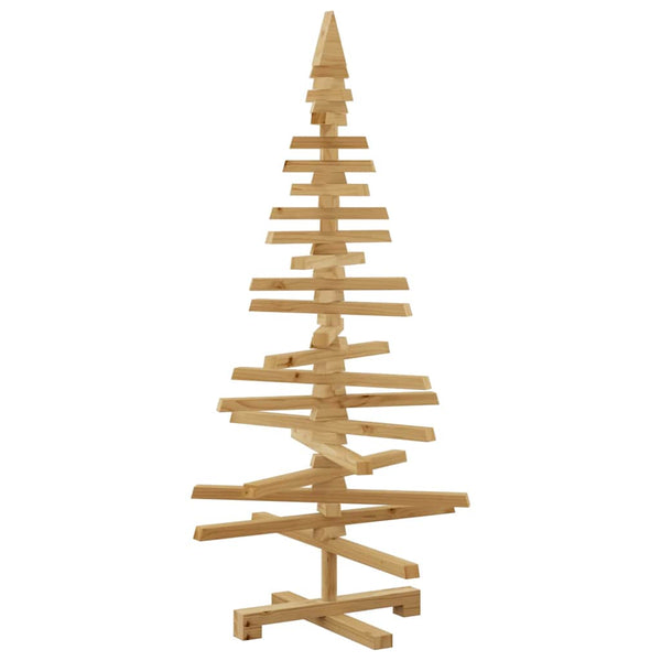 Holz Weihnachtsbaum Braun 120cm mit Ständer