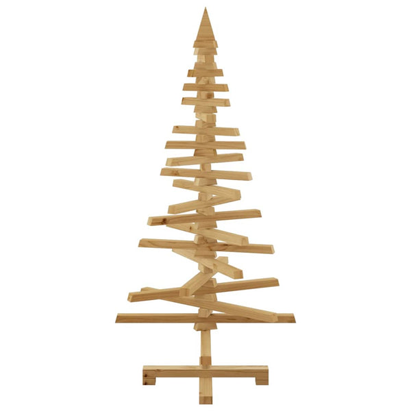 Holz Weihnachtsbaum Braun 120cm mit Ständer