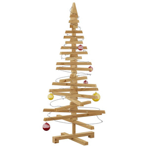 Holz Weihnachtsbaum Braun 120cm mit Ständer