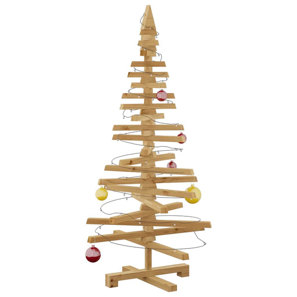 Holz Weihnachtsbaum Braun 120cm mit Ständer