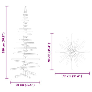 Holz Weihnachtsbaum 180 cm mit Ständer