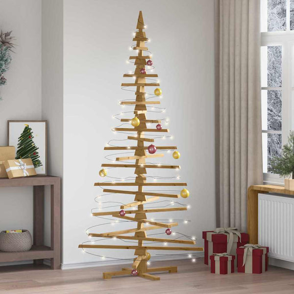 Holz Weihnachtsbaum mit Ständer 210cm