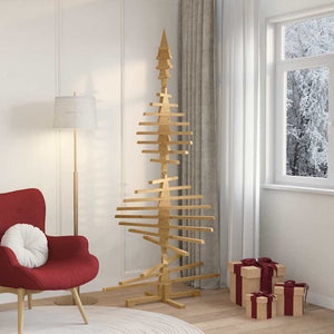 Holz Weihnachtsbaum mit Ständer 210cm