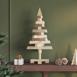 Weihnachtsbaum Kiefer Massivholz Natur 60cm