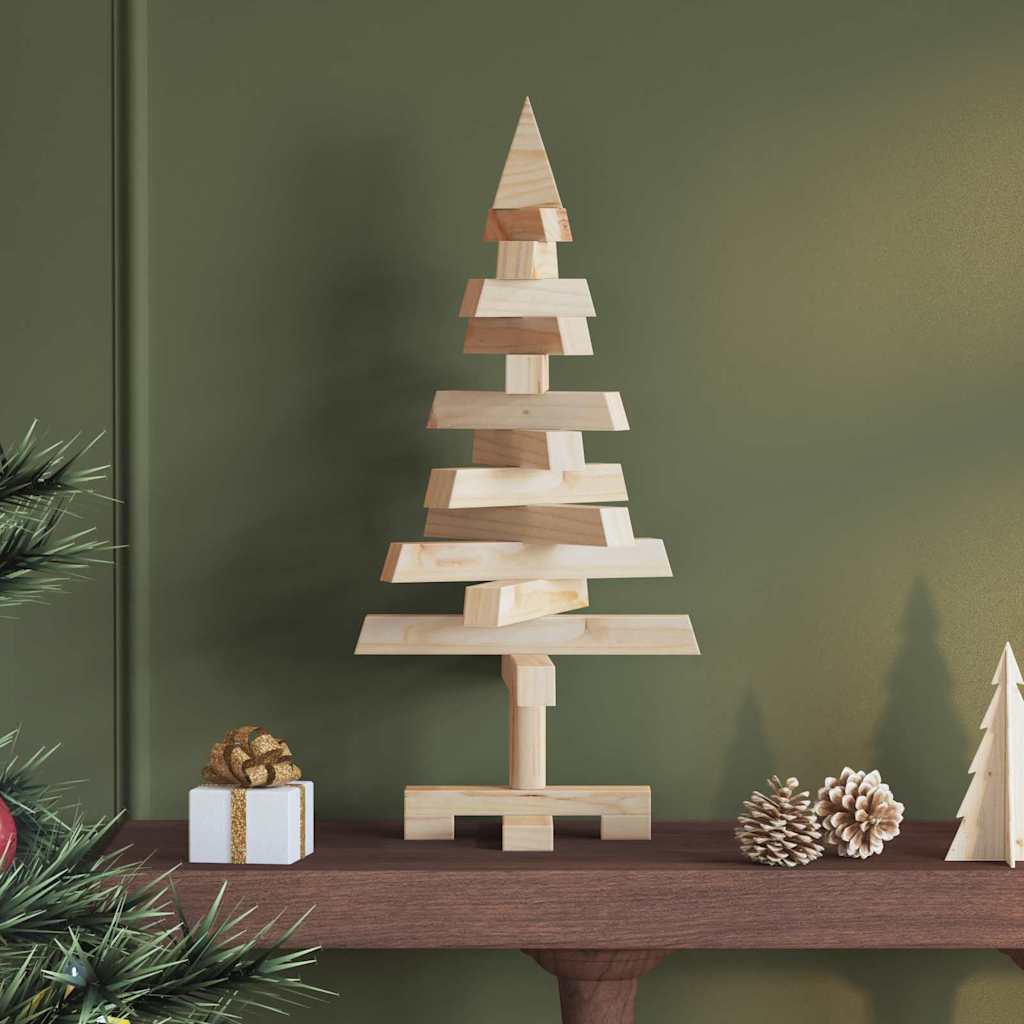 Weihnachtsbaum Kiefer Massivholz Natur 60cm
