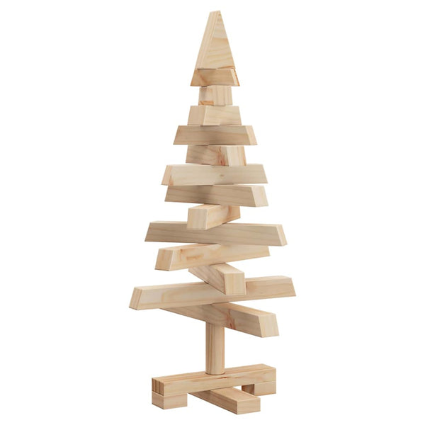 Weihnachtsbaum Kiefer Massivholz Natur 60cm