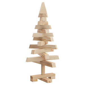 Weihnachtsbaum Kiefer Massivholz Natur 60cm