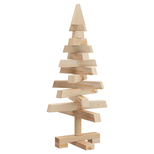 Weihnachtsbaum Kiefer Massivholz Natur 60cm