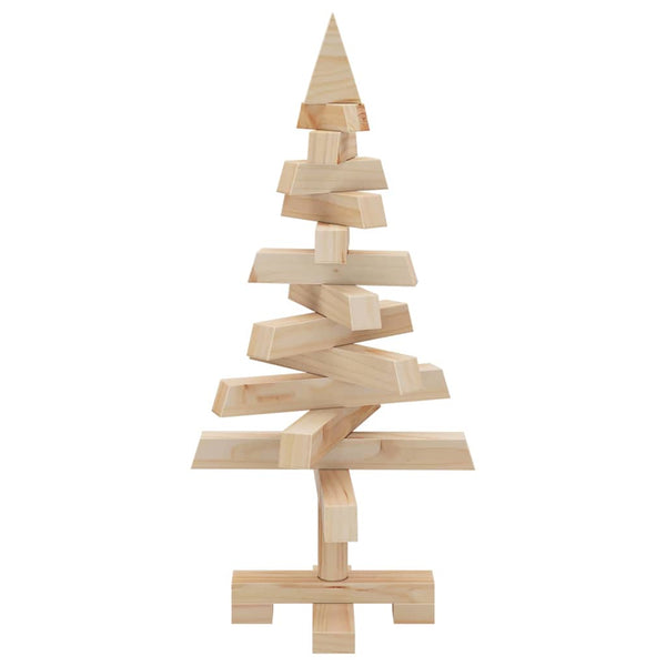 Weihnachtsbaum Kiefer Massivholz Natur 60cm
