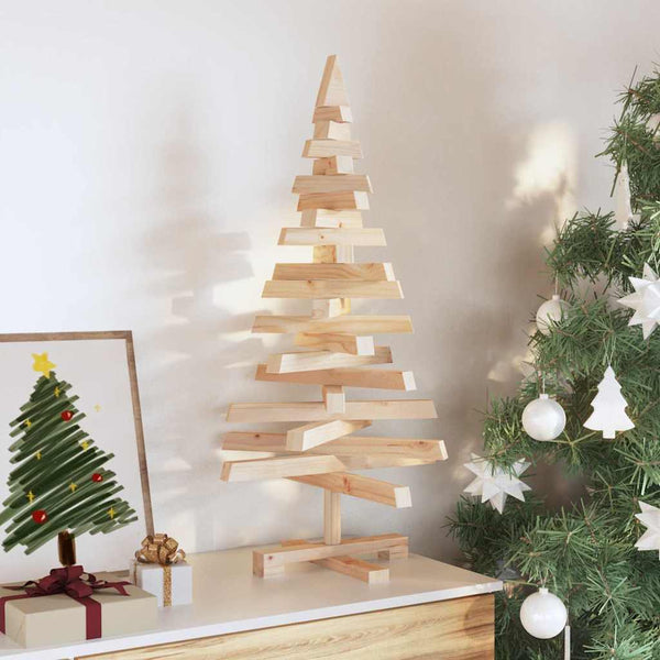 Weihnachtsbaum Kiefer Massivholz 90cm mit Ständer