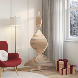 Weihnachtsbaum mit Ständer 180 cm Kiefer Massivholz