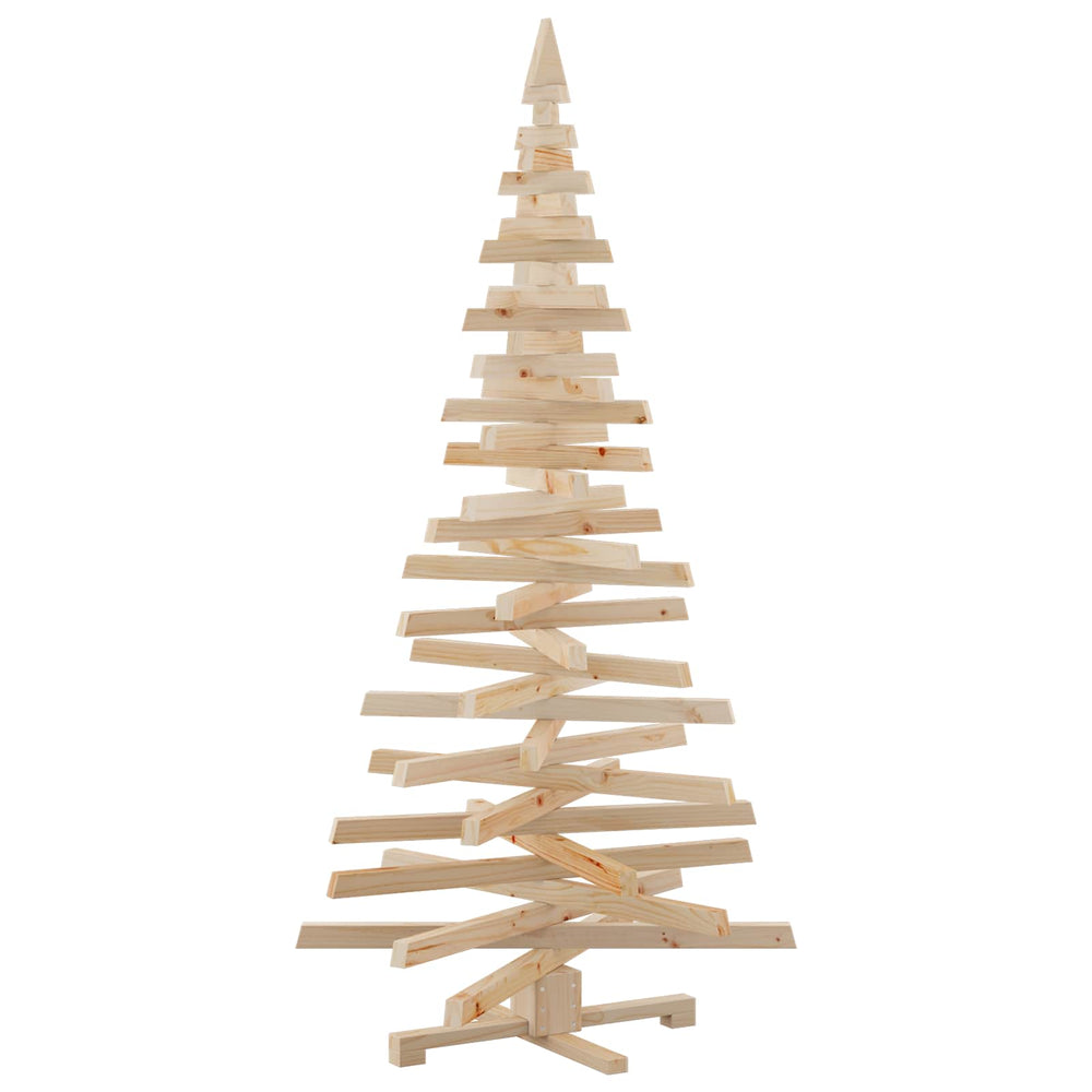 Weihnachtsbaum mit Ständer 180 cm Kiefer Massivholz