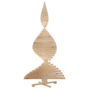 Weihnachtsbaum mit Ständer 180 cm Kiefer Massivholz