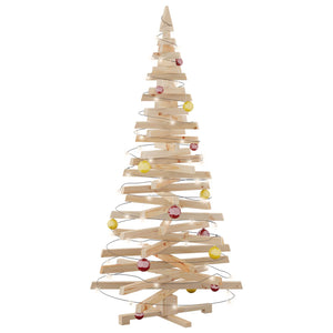 Weihnachtsbaum mit Ständer 180 cm Kiefer Massivholz