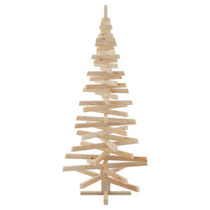 Weihnachtsbaum mit Ständer 180 cm Kiefer Massivholz