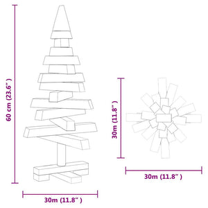 Weihnachtsbaum Braun 60cm mit Ständer