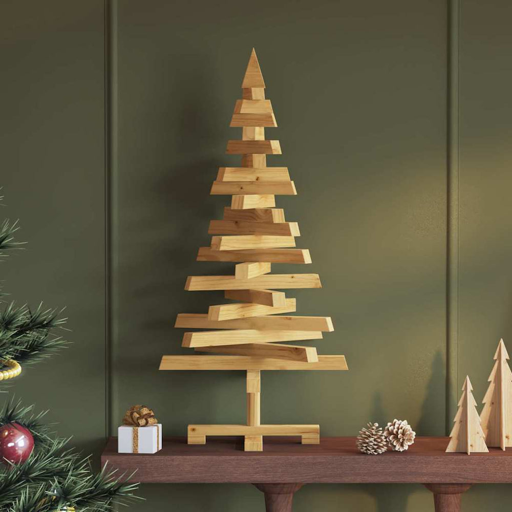 Weihnachtsbaum Braun 90cm Kiefer Massivholz