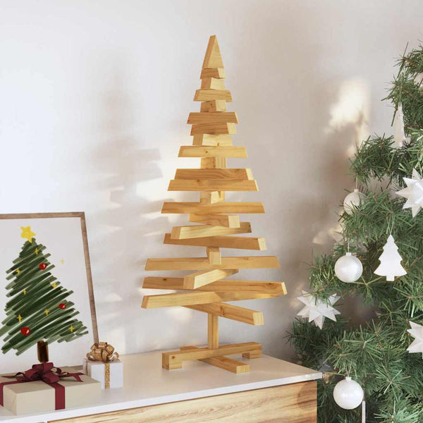 Weihnachtsbaum Braun 90cm Kiefer Massivholz