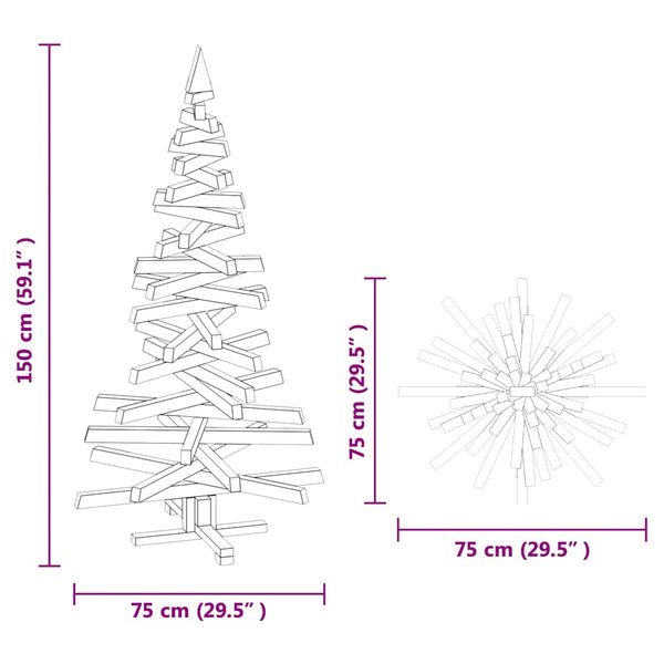 Weihnachtsbaum Braun 150cm mit Ständer