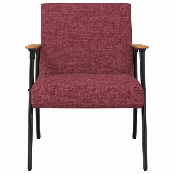 Weinroter Stoff Sessel