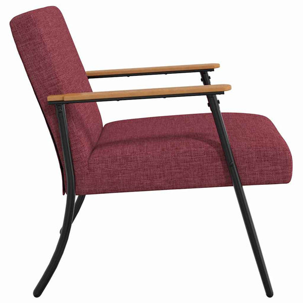 Weinroter Stoff Sessel