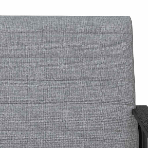 vidaXL Fauteuil Gris Clair 59 x 75 x 78 cm Tissu