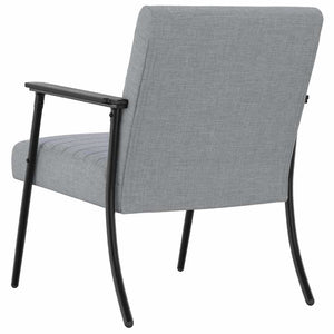vidaXL Fauteuil Gris Clair 59 x 75 x 78 cm Tissu