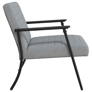vidaXL Fauteuil Gris Clair 59 x 75 x 78 cm Tissu