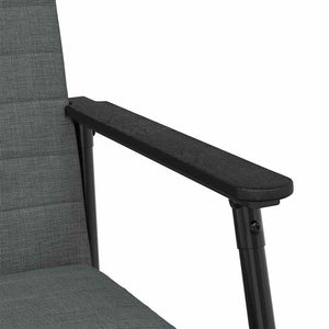 Dunkelgrauer Stoff Sessel 59x75x78cm