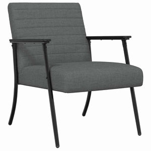 Dunkelgrauer Stoff Sessel 59x75x78cm