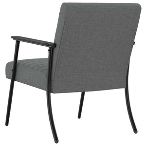 Dunkelgrauer Stoff Sessel 59x75x78cm