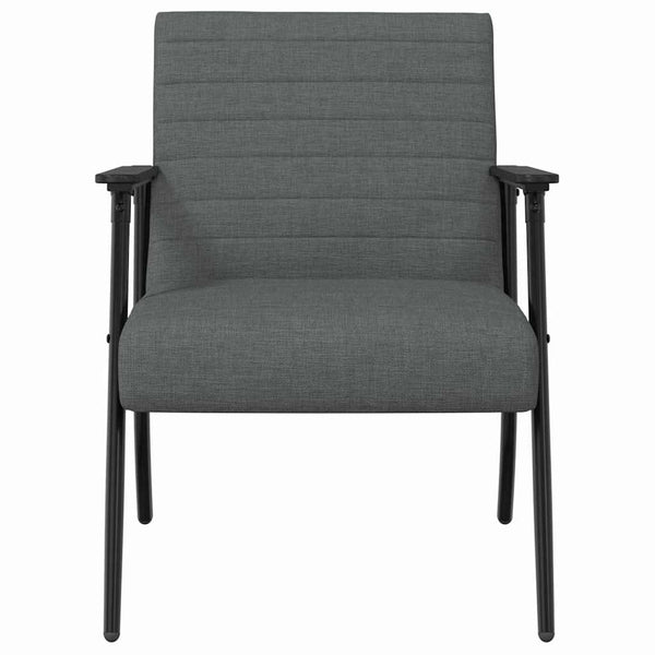 Dunkelgrauer Stoff Sessel 59x75x78cm