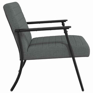 Dunkelgrauer Stoff Sessel 59x75x78cm