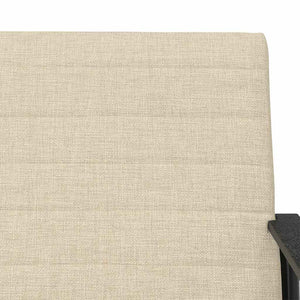 Sessel Creme Stoff 59x75x78 cm
