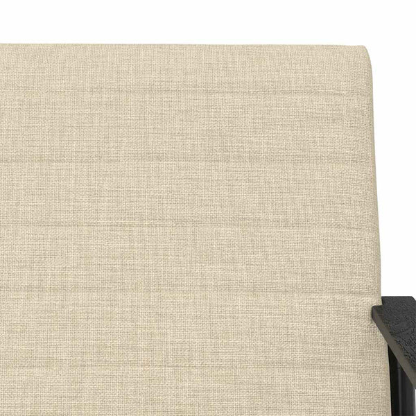 Sessel Creme Stoff 59x75x78 cm